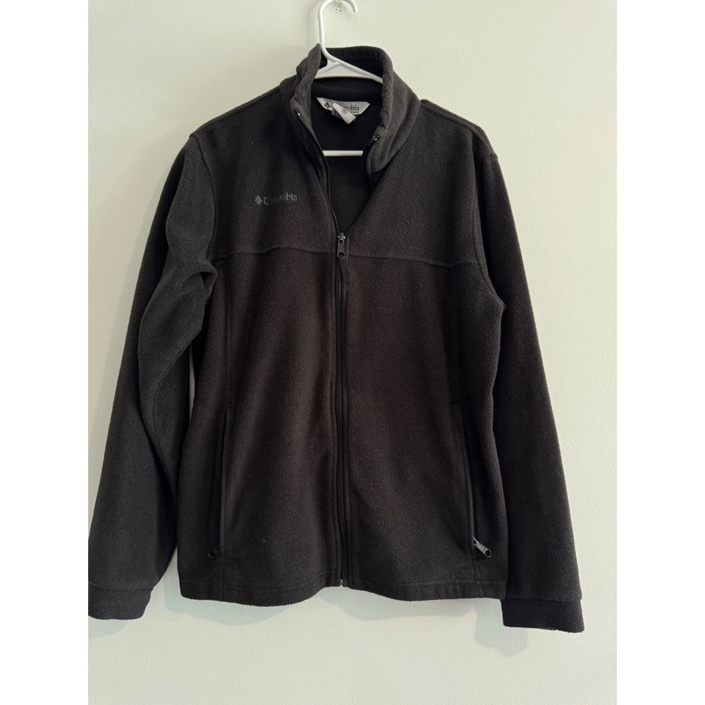 Columbia Steens Mountain Fleece Jacket Youth 18/20 Black Full Zip Coat